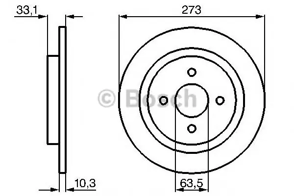 Auténtico Disco de freno BOSCH 0986478815